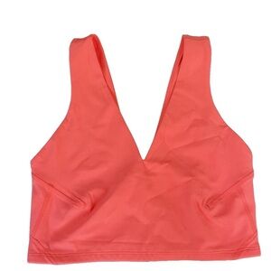 Free People V-Neck‎ Sports Bra NWOT Size Small Orange